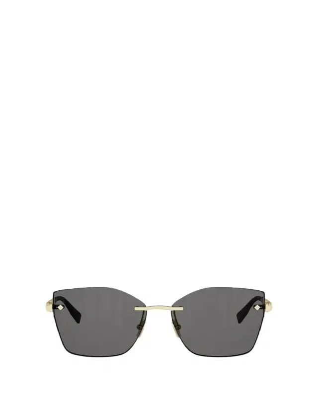 BVLGARI Tubogas Rimless Metal Square Sunglasses