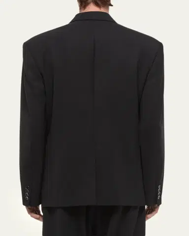 Helmut Lang Men's Wool Gabardine Relaxed-Fit Blazer | Thumbnail 3