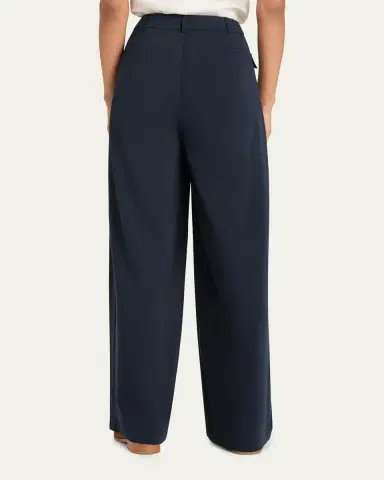 Cinq à Sept Leora Pleated Wide-Leg Trousers | Thumbnail 2 Cinq à Sept Leora Pleated Wide-Leg Trousers | Thumbnail 2