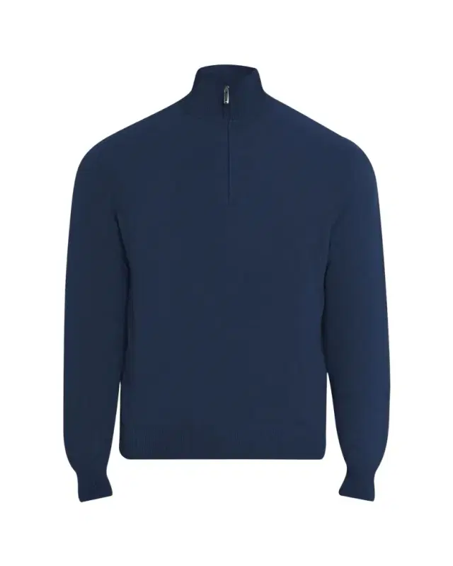 Men's Cashmere Half-Zip Sweater