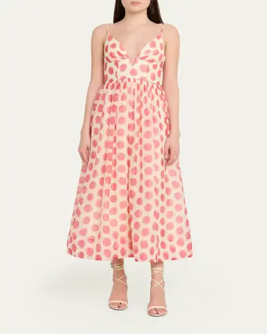 Cara Cara Pero Printed Sleeveless Midi Dress | Thumbnail 2 Cara Cara Pero Printed Sleeveless Midi Dress | Thumbnail 2