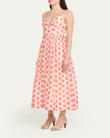 Cara Cara Pero Printed Sleeveless Midi Dress | Thumbnail 4 Cara Cara Pero Printed Sleeveless Midi Dress | Thumbnail 4