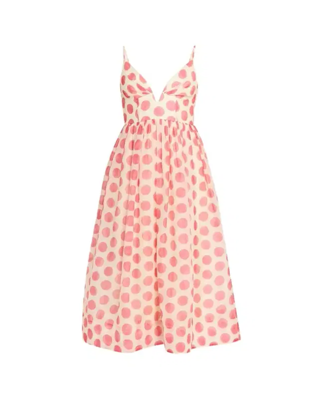 Pero Printed Sleeveless Midi Dress