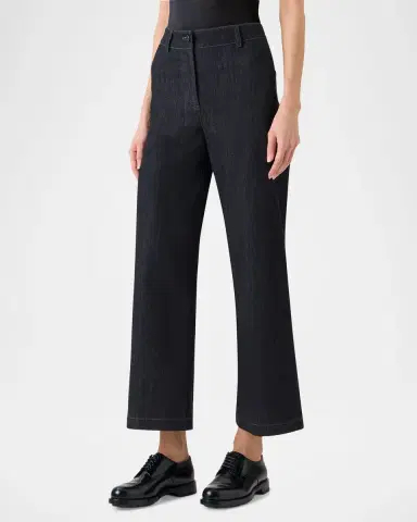 Akris punto Caia High-Stretch Denim Straight-Leg Crop Pants | Thumbnail 4 Akris punto Caia High-Stretch Denim Straight-Leg Crop Pants | Thumbnail 4