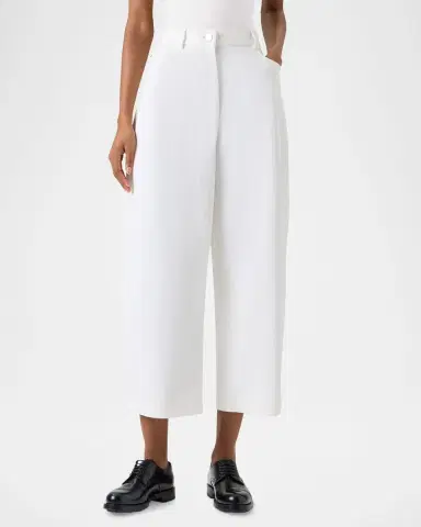 Akris punto High-Rise Barrel-Leg Ankle Pants | Thumbnail 2 Akris punto High-Rise Barrel-Leg Ankle Pants | Thumbnail 2