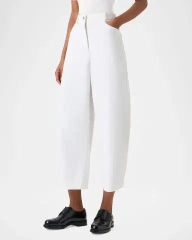 Akris punto High-Rise Barrel-Leg Ankle Pants | Thumbnail 4 Akris punto High-Rise Barrel-Leg Ankle Pants | Thumbnail 4
