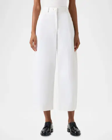 Akris punto High-Rise Barrel-Leg Ankle Pants | Thumbnail 5 Akris punto High-Rise Barrel-Leg Ankle Pants | Thumbnail 5