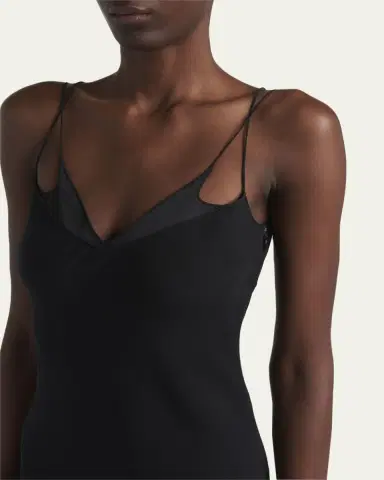 Tom Ford Strappy Satin Back Crepe Maxi Dress | Thumbnail 5