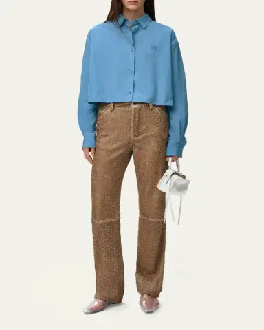 Loewe Cotton Poplin Boxy Button-Down Shirt | Thumbnail 2