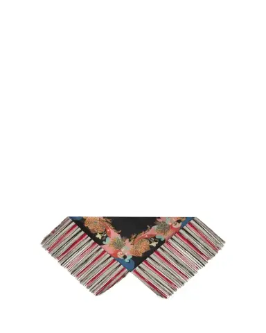 Etro Silk Fringe-Trim Foulard | Thumbnail 1
