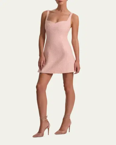 Alice + Olivia Eve Tweed Mini Dress | Thumbnail 4 Alice + Olivia Eve Tweed Mini Dress | Thumbnail 4