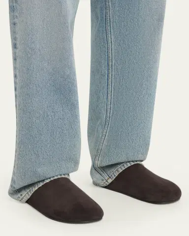 THE ROW Men's Hudson Suede Mules | Thumbnail 2