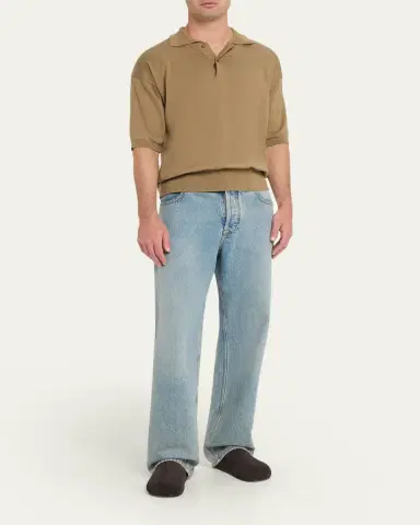 THE ROW Men's Hudson Suede Mules | Thumbnail 3