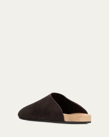 THE ROW Men's Hudson Suede Mules | Thumbnail 4