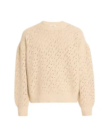 Frame Men's Crochet Cotton Crewneck Sweater | Thumbnail 1 Frame Men's Crochet Cotton Crewneck Sweater | Thumbnail 1