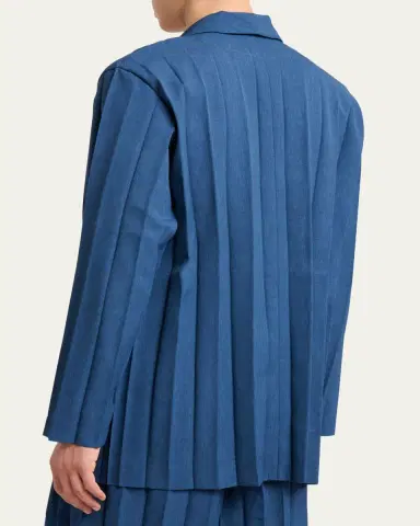 Homme Plissé Issey Miyake Men's Edge Ensemble Single-Breasted Pleated Jacket | Thumbnail 3 Homme Plissé Issey Miyake Men's Edge Ensemble Single-Breasted Pleated Jacket | Thumbnail 3