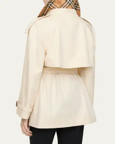 Burberry Fitzrovia Tropical Gabardine Short Trench Coat | Thumbnail 3 Burberry Fitzrovia Tropical Gabardine Short Trench Coat | Thumbnail 3