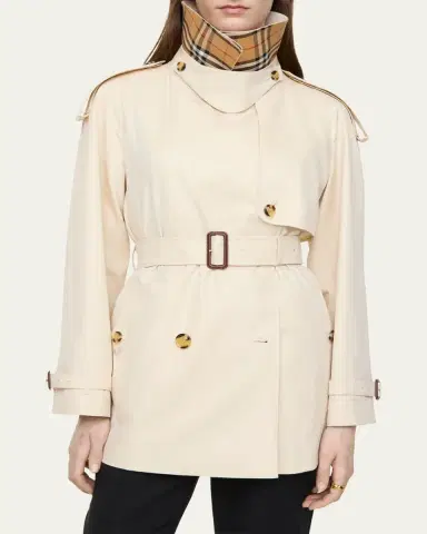 Burberry Fitzrovia Tropical Gabardine Short Trench Coat | Thumbnail 5 Burberry Fitzrovia Tropical Gabardine Short Trench Coat | Thumbnail 5