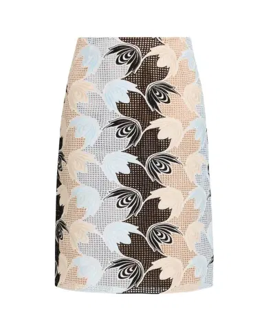 Marni Floral Embroidered Midi Skirt | Thumbnail 1 Marni Floral Embroidered Midi Skirt | Thumbnail 1