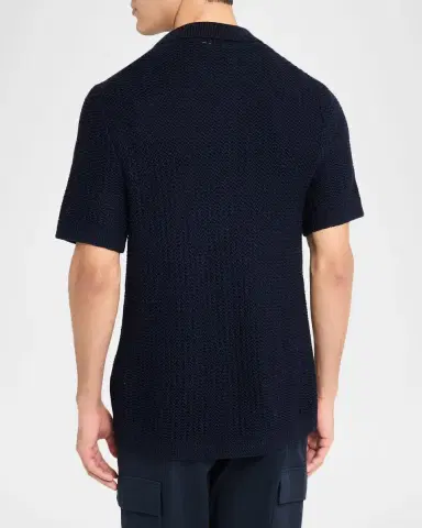 Vince Men 's Crochet Button-Down Shirt | Thumbnail 2