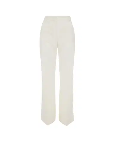 Victoria Beckham Alina Patch-Pocket Wide-Leg Trousers | Thumbnail 1