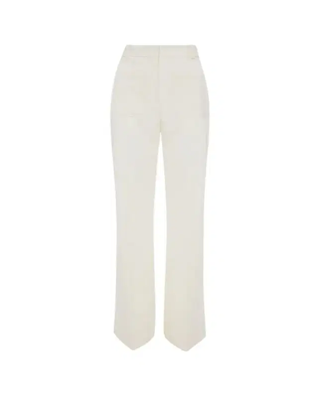 Alina Patch-Pocket Wide-Leg Trousers