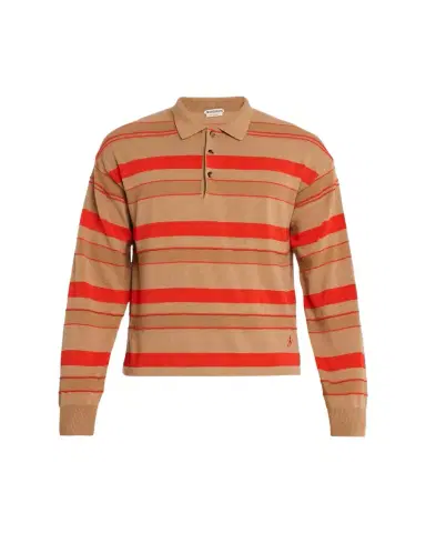 JW Anderson Men's Multi-Stripe Knit Rugby Shirt | Thumbnail 1