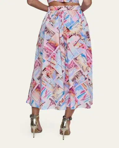 L'Agence Seina Pocket Midi Skirt | Thumbnail 3 L'Agence Seina Pocket Midi Skirt | Thumbnail 3