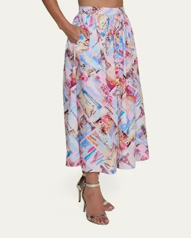 L'Agence Seina Pocket Midi Skirt | Thumbnail 5 L'Agence Seina Pocket Midi Skirt | Thumbnail 5