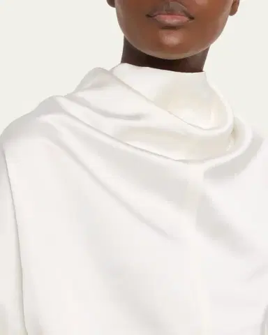 Toteme Cowl-Neck Organza Blouse | Thumbnail 5