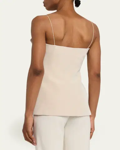 FFORME Eilwen Tailored Linen-Blend Sleeveless Top | Thumbnail 3 FFORME Eilwen Tailored Linen-Blend Sleeveless Top | Thumbnail 3