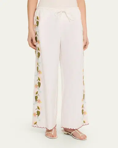 Ciao Lucia Ermmano Embroidered Drawstring Pants | Thumbnail 4