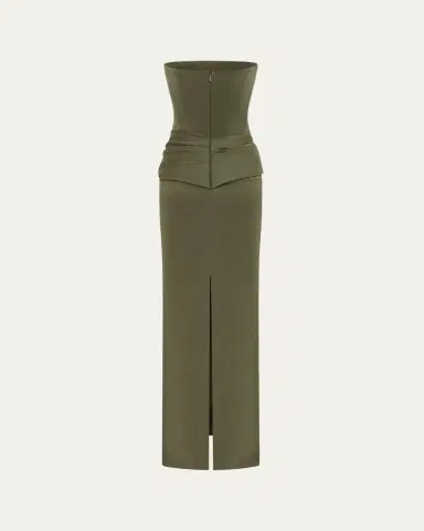 Alex Perry Strapless Twisted Longline Column Gown | Thumbnail 2 Alex Perry Strapless Twisted Longline Column Gown | Thumbnail 2