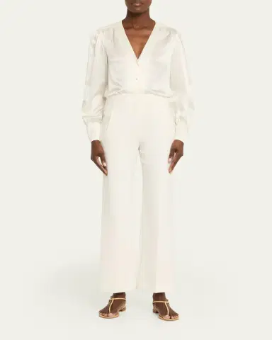 Veronica Beard Carys Cropped Straight-Leg Pants | Thumbnail 2