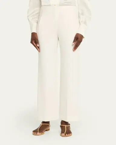 Veronica Beard Carys Cropped Straight-Leg Pants | Thumbnail 4