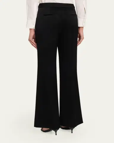 Ungaro Kyra Flare-Leg Satin Pants | Thumbnail 3 Ungaro Kyra Flare-Leg Satin Pants | Thumbnail 3