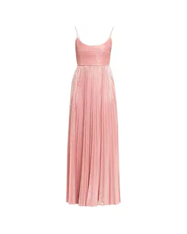 Retrofête Rhosyn Scoop-Neck Pleated Lame Maxi Dress | Thumbnail 1 Retrofête Rhosyn Scoop-Neck Pleated Lame Maxi Dress | Thumbnail 1