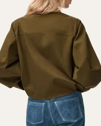 Loewe Single-Breasted Cotton Balloon Jacket | Thumbnail 3 Loewe Single-Breasted Cotton Balloon Jacket | Thumbnail 3