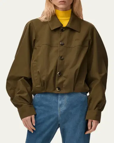 Loewe Single-Breasted Cotton Balloon Jacket | Thumbnail 5 Loewe Single-Breasted Cotton Balloon Jacket | Thumbnail 5