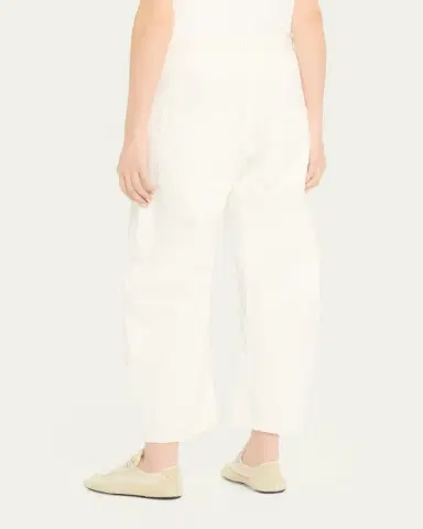 Nili Lotan Shon Herringbone Barrel-Leg Ankle Pants | Thumbnail 7