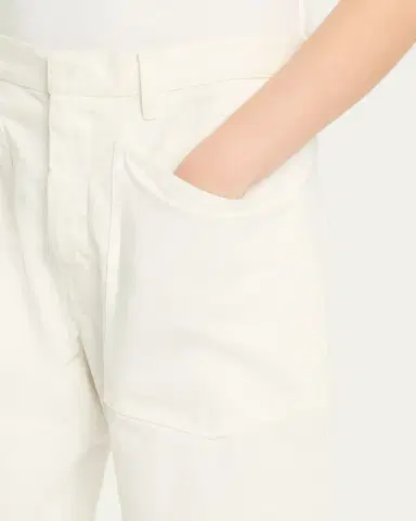 Nili Lotan Shon Herringbone Barrel-Leg Ankle Pants | Thumbnail 9