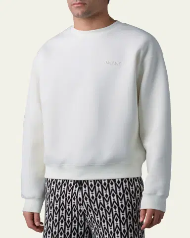 Mackage Men's Julian Jersey Crewneck Sweater | Thumbnail 4 Mackage Men's Julian Jersey Crewneck Sweater | Thumbnail 4