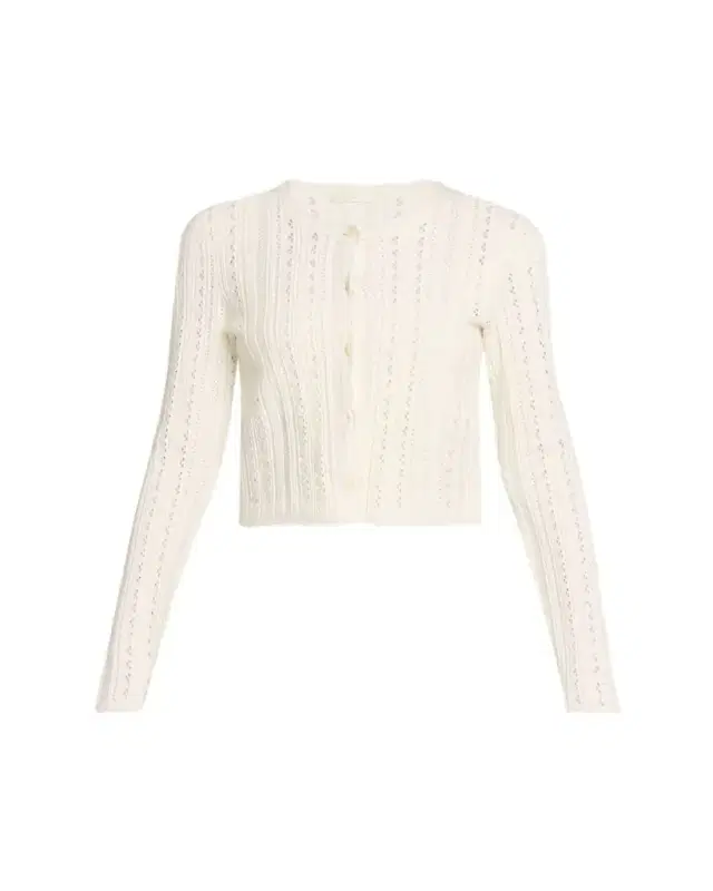LoveShackFancy Peridot Pointelle Cardigan
