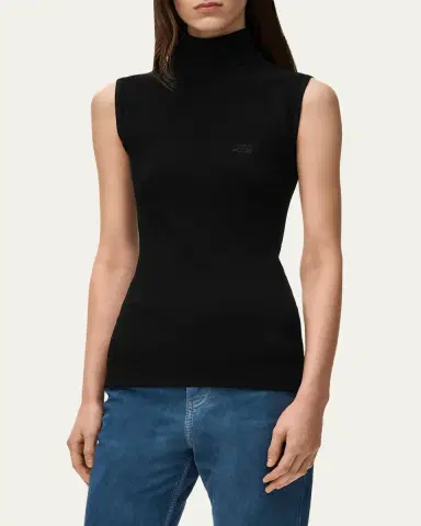 LOEWE Turtleneck Sleeveless Knit Sweater | Thumbnail 4