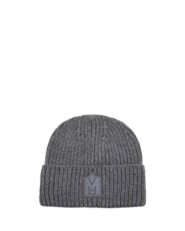 Mackage Men's M-Logo Patch Beanie Hat