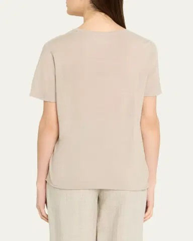 MAJESTIC FILATURES Machine Washable Cashmere Crewneck T-Shirt | Thumbnail 7 MAJESTIC FILATURES Machine Washable Cashmere Crewneck T-Shirt | Thumbnail 7