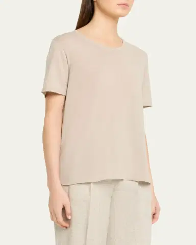 MAJESTIC FILATURES Machine Washable Cashmere Crewneck T-Shirt | Thumbnail 8 MAJESTIC FILATURES Machine Washable Cashmere Crewneck T-Shirt | Thumbnail 8