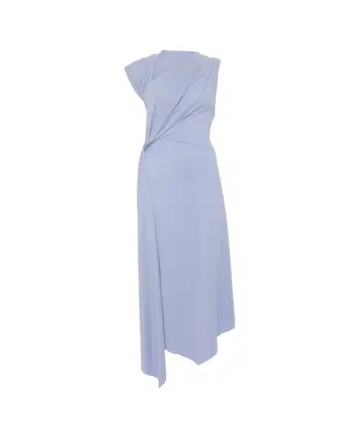 Victoria Beckham Sleeveless Twisted Asymmetric Midi Dress | Thumbnail 1 Victoria Beckham Sleeveless Twisted Asymmetric Midi Dress | Thumbnail 1
