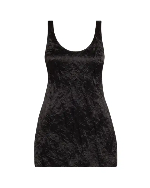 FForme Joey Scoop-Neck Satin Mini Dress