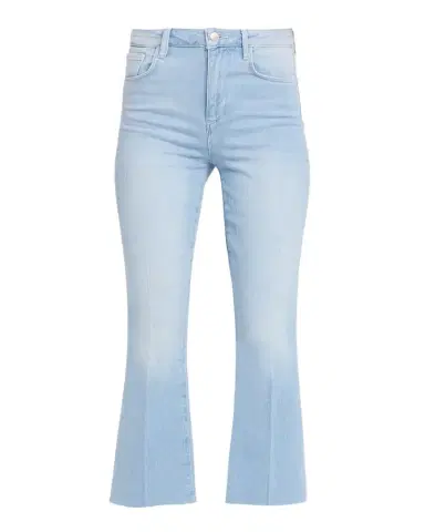 L'Agence Kendra High-Rise Crop Flare Jeans with Raw Hem | Thumbnail 1